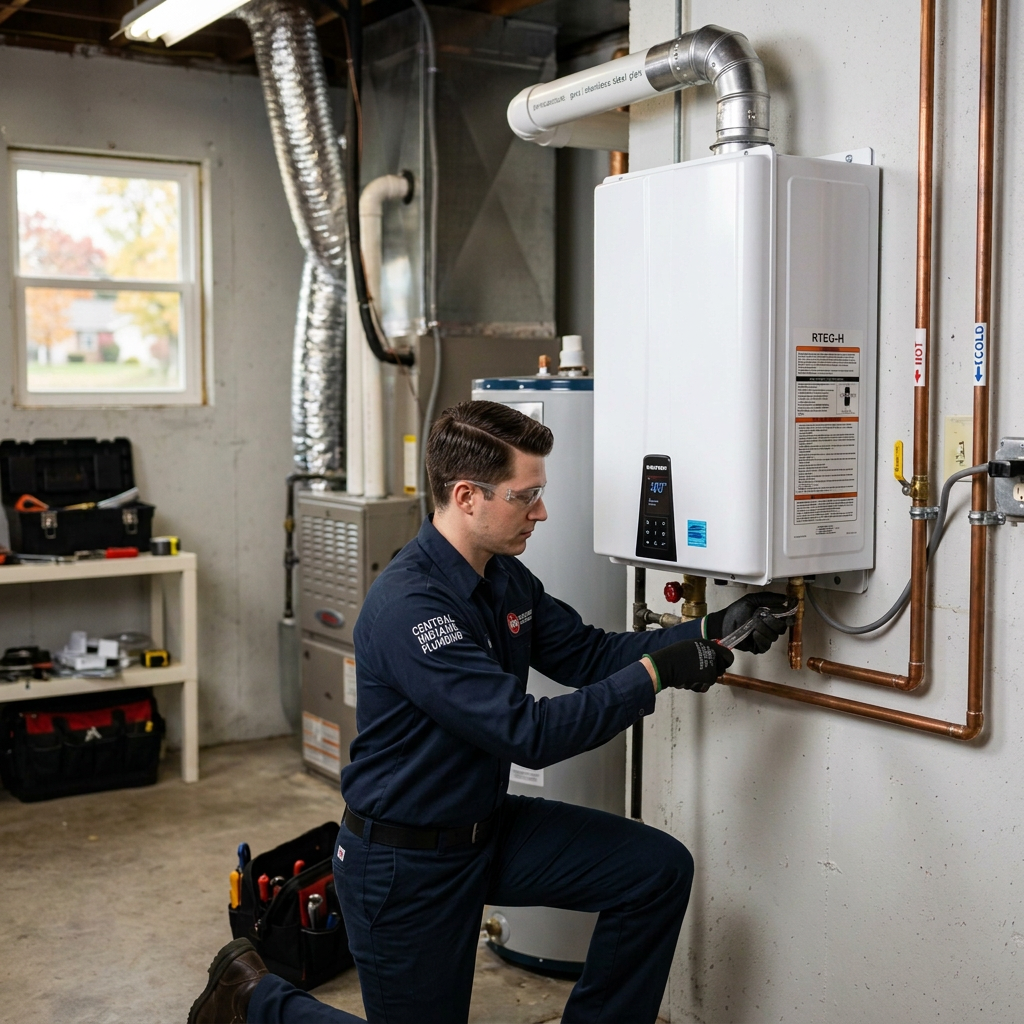 Tankless Water Heater Installation Near Me in Central Indiana